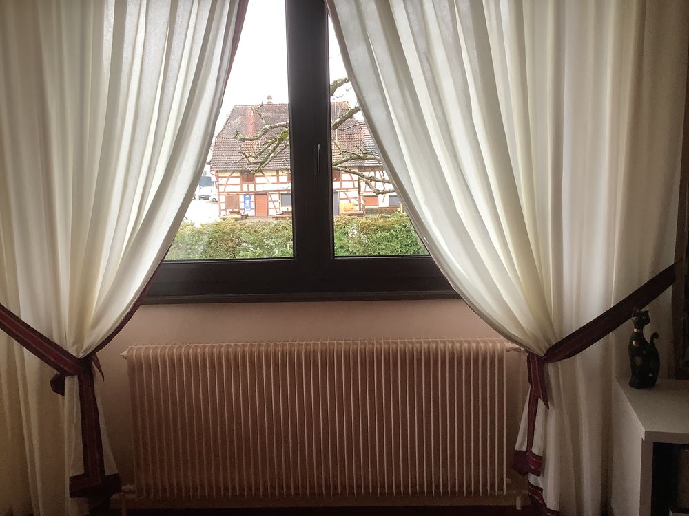 Rideaux en voilage avec jeux d'embrasses D�coration