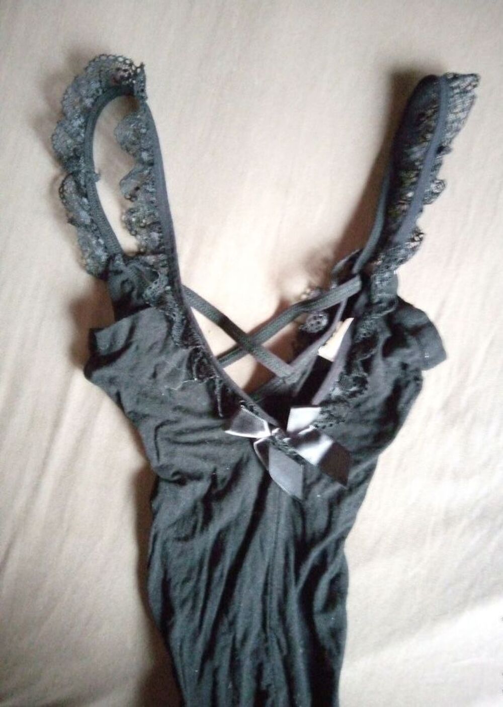body porte jarretelle noir - taille S Vêtements