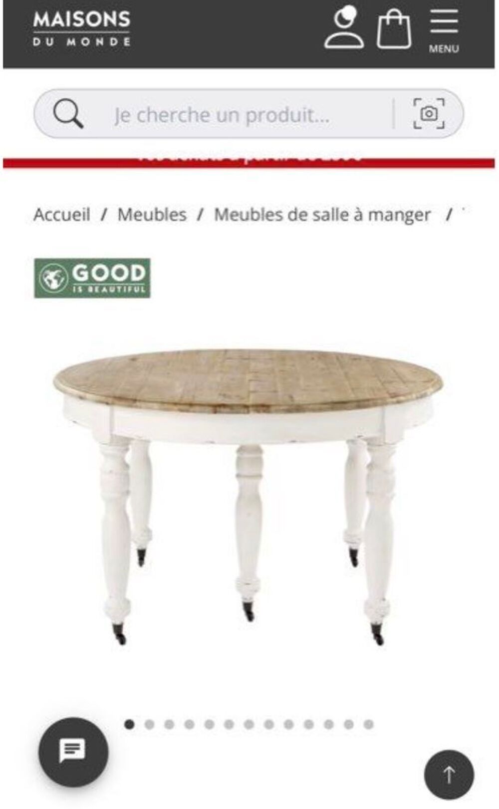 table extensible maison du monde Meubles
