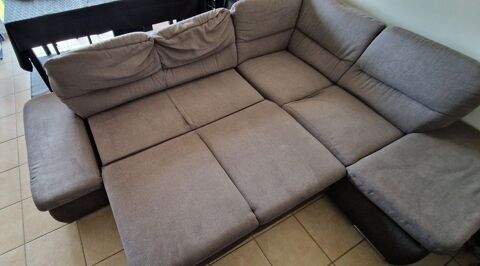 Canapé d'angle convertible Conforama VALENCIA 4 places taupe 350 Andrésy (78)