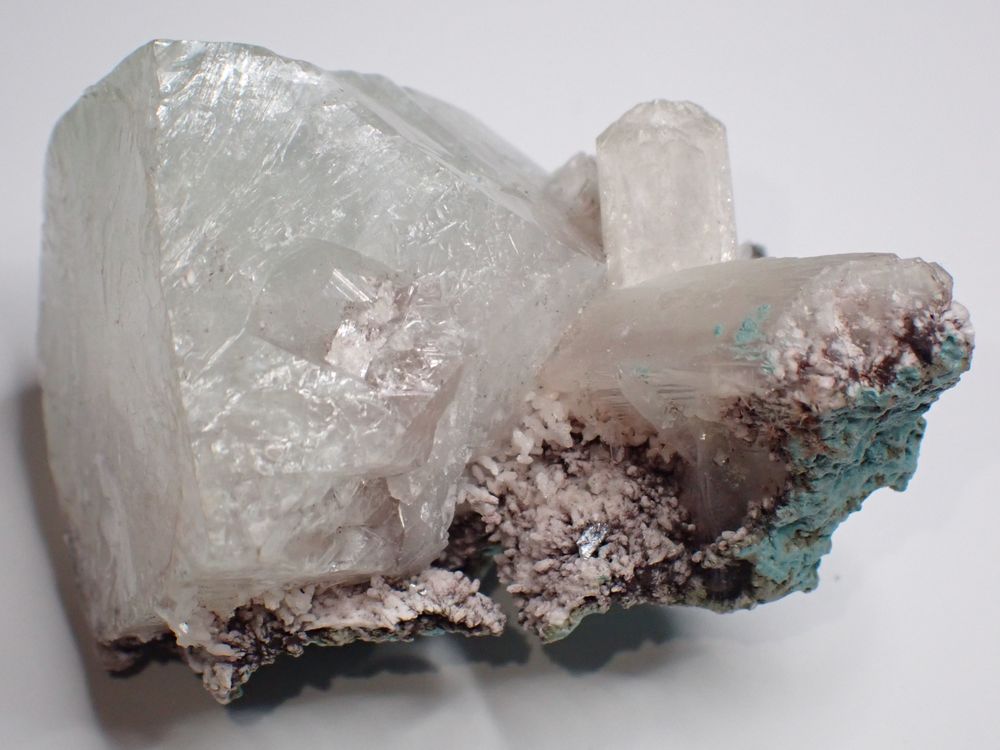 Cristal d'Apophyllite + Stilbite Inde 44gr 44 x 35 x 34 mm 