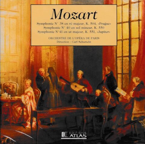 CD  Mozart   Symphonie N°38, Symphonie N°40, Symphonie N° 41 9 Antony (92)