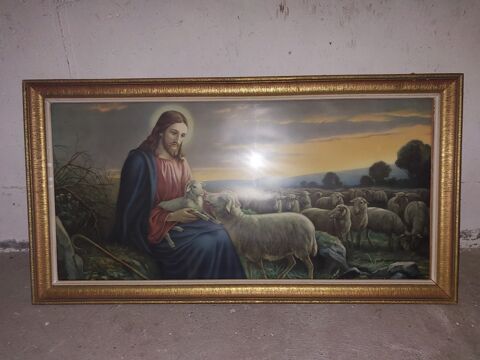Tableau religieux 110x58 encadré doré 30 Colmar (68)