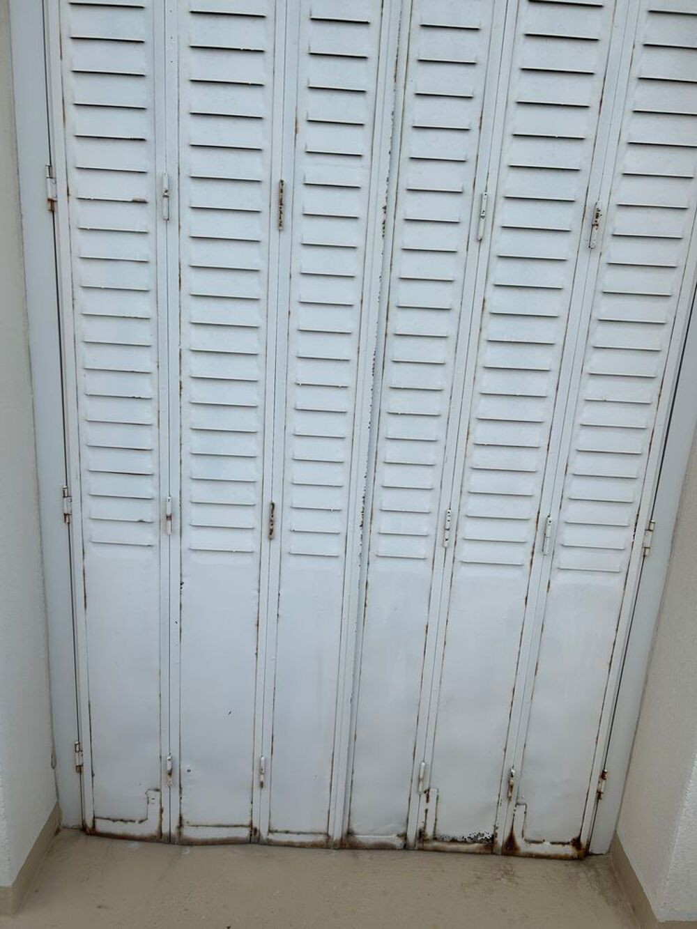 5 porte fen&ecirc;tre PVC blanc avec ses 5 volets Haussmanien Bricolage