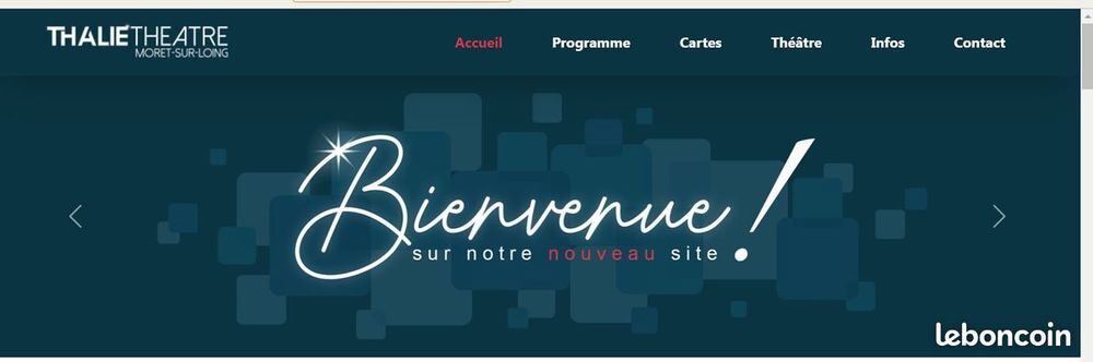 2 ENTREES THALIE THEATRE A MORET 77250 Billetterie