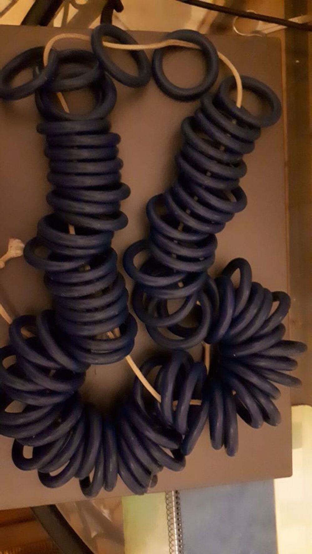 LOT RIDEAUX + ANNEAUX Décoration