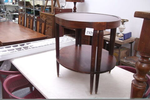 TABLE de SALON ovale 72 x 58 cm.  H. 60 cm 150 Ramous (64)