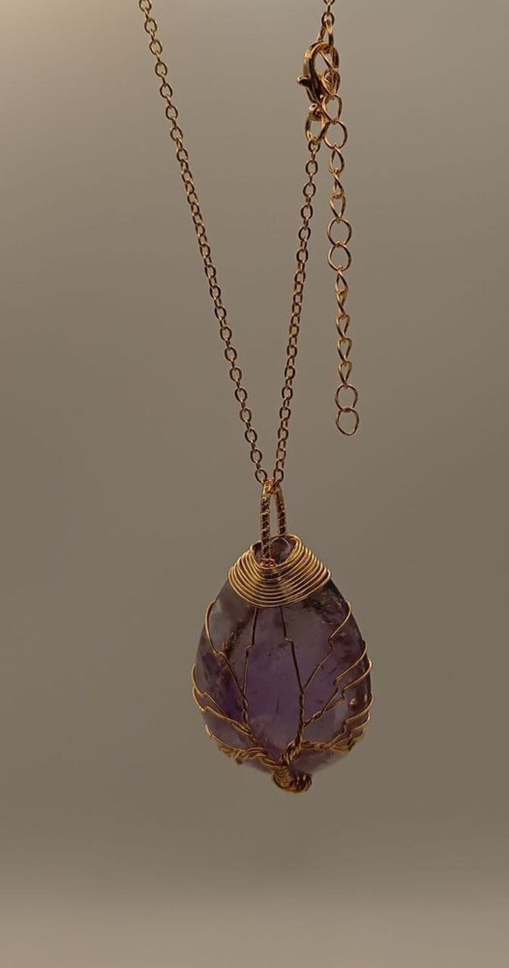 Collier, pendentif arbre de vie violet Bijoux et montres