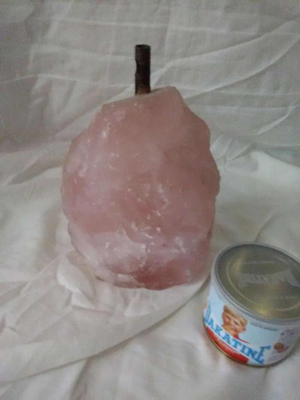 pied de lampe en quartz rose Décoration