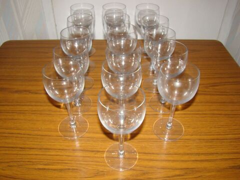 Ancien service de 16  verres   ballon   en cristal - vintage 80 Gargenville (78)
