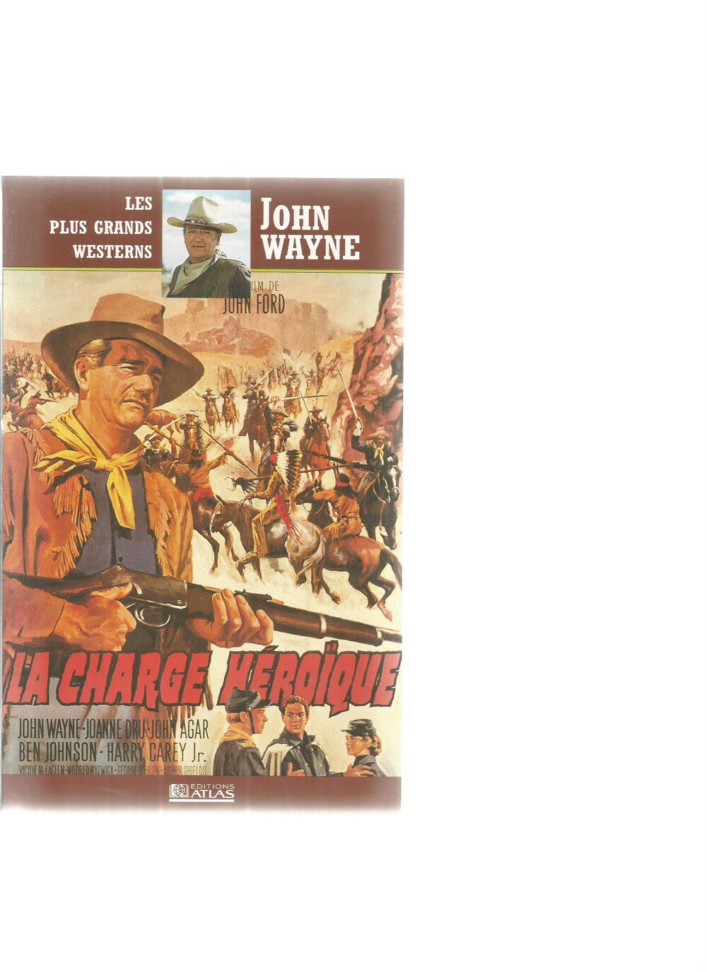 La charge heroique - john wayne - vhs - livraison possible 