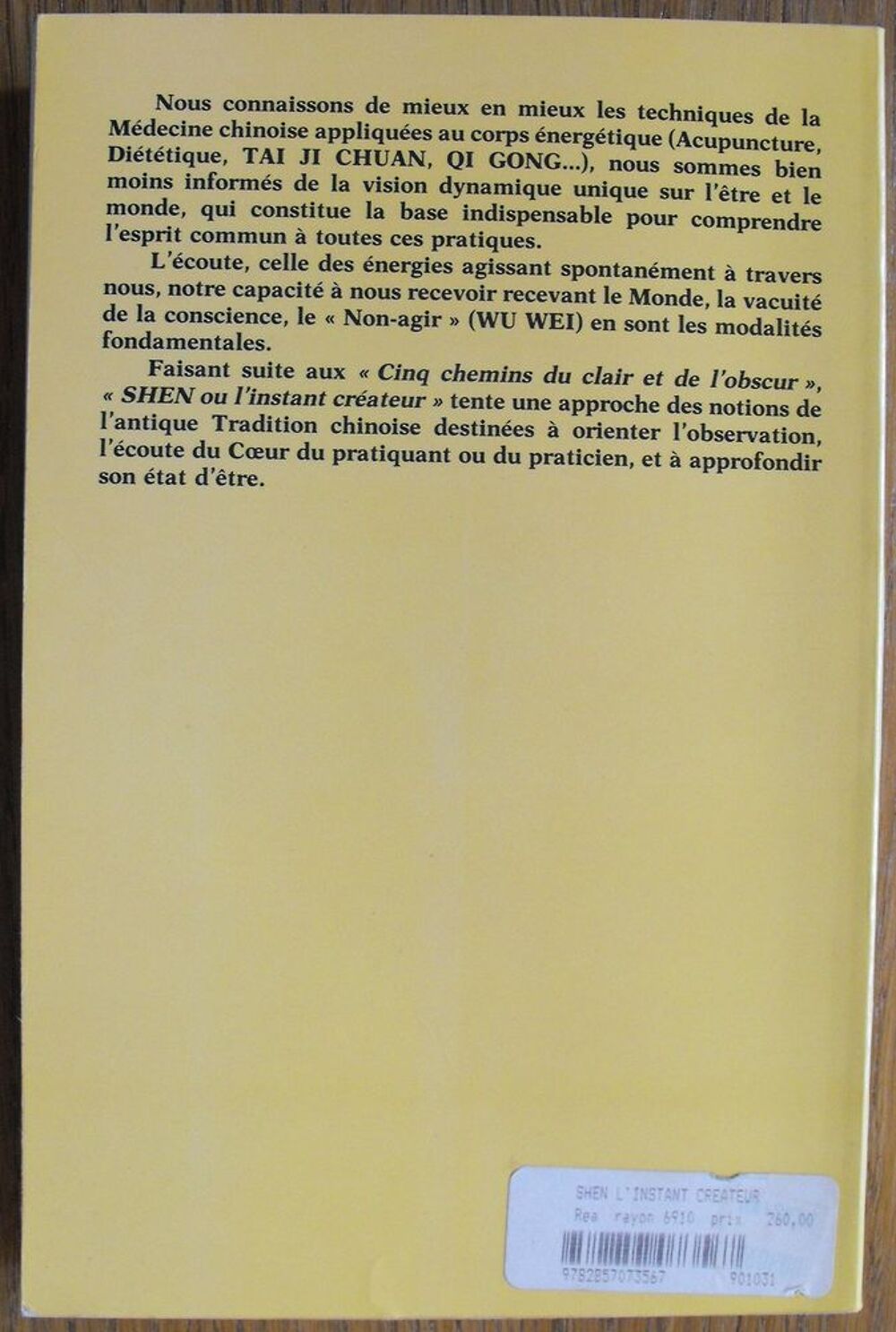 SHEN OU L'INSTANT CR&Eacute;ATEUR Livres et BD