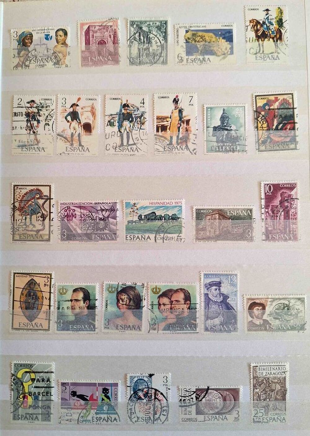 S&eacute;rie de timbres de collection d'Espagne bis 
