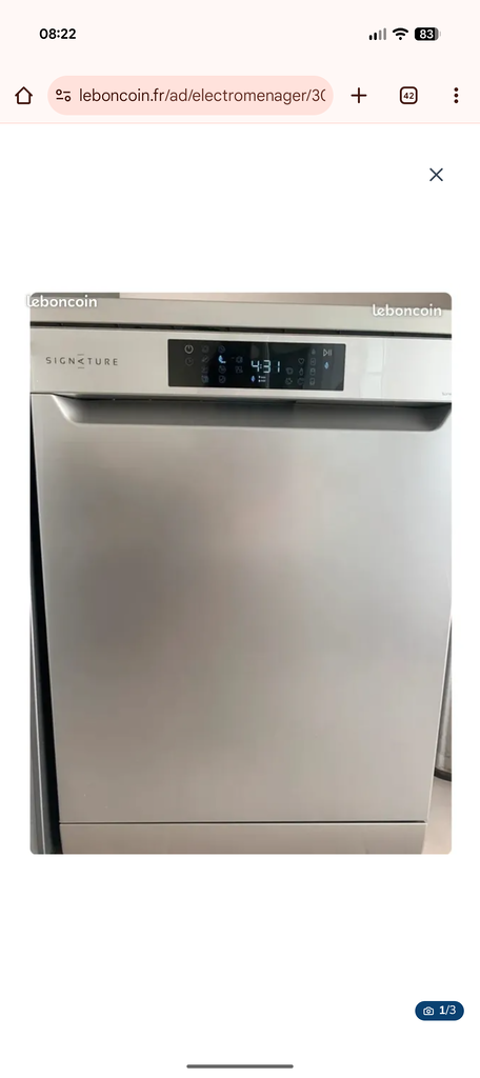 Lave vaisselle SIGNATURE ? 270 Grenoble (38)
