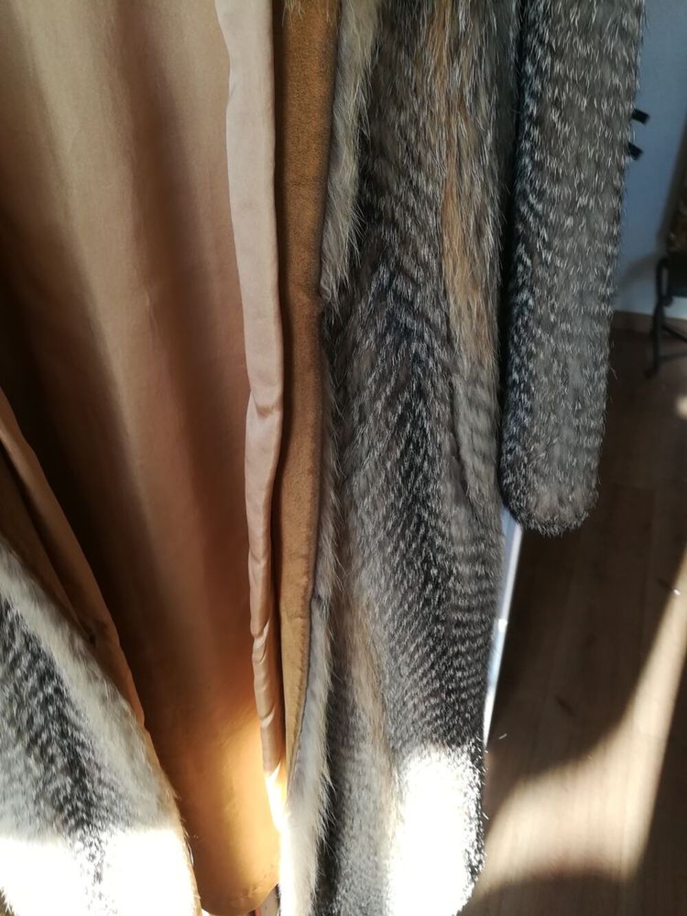 beau manteau en renard roux Vêtements