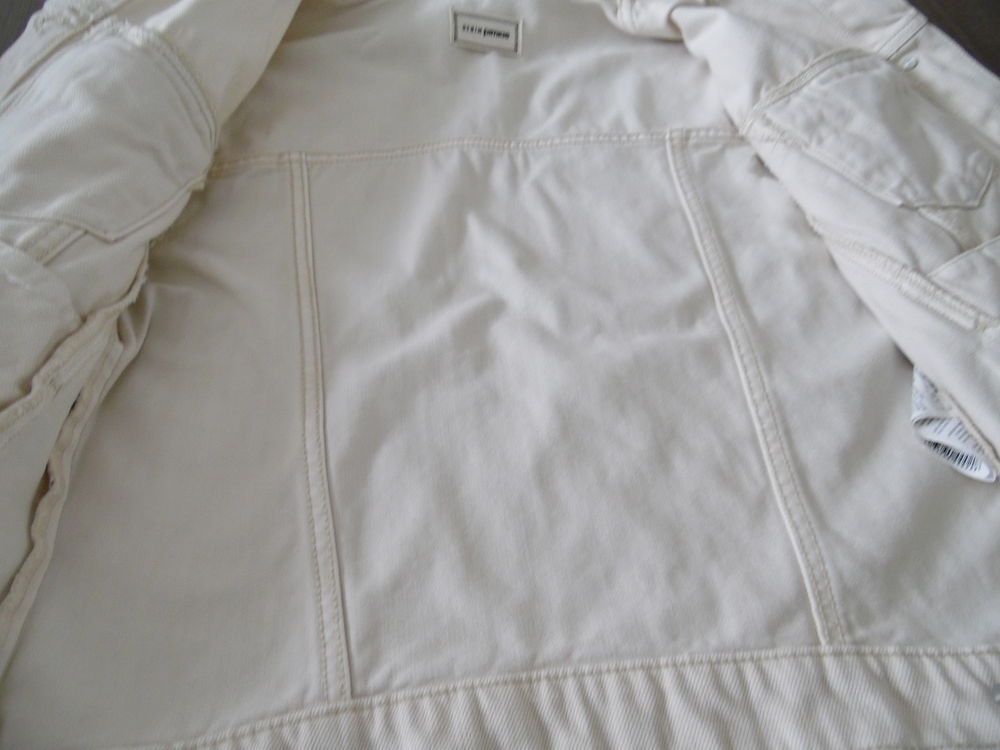 blouson en jean beige taille M femme Vêtements