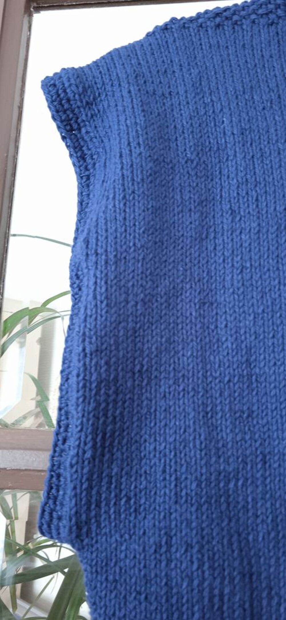 Pull bleu en coton Vêtements
