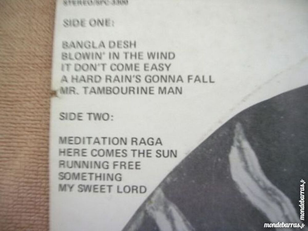 33 TOURS THE TRIBE Bangla desh - HARRISON-DYLAN CD et vinyles