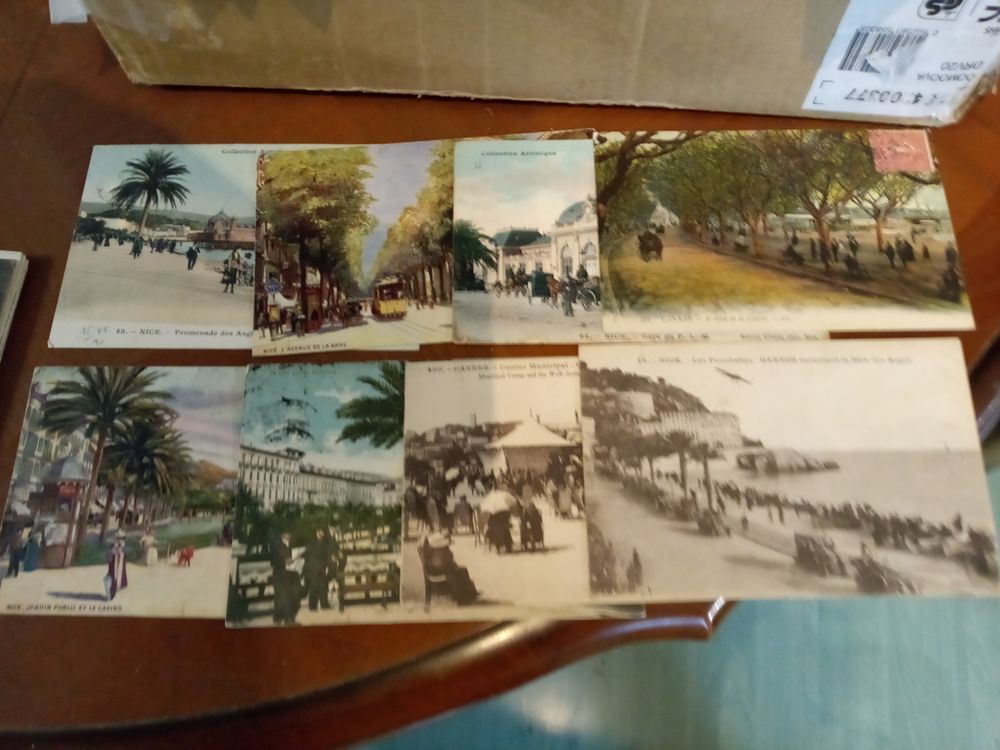 Cartes postales tres anciennes de nice /Cannes19 cartes 