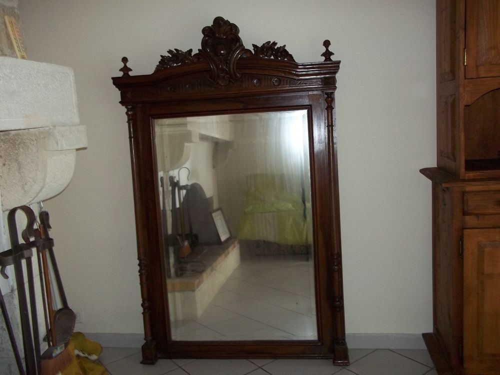 Grande Glace (Miroir) avec cadre orn&eacute; bois Meubles