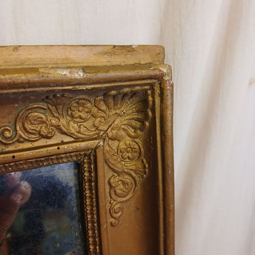 miroir ancien en bois 