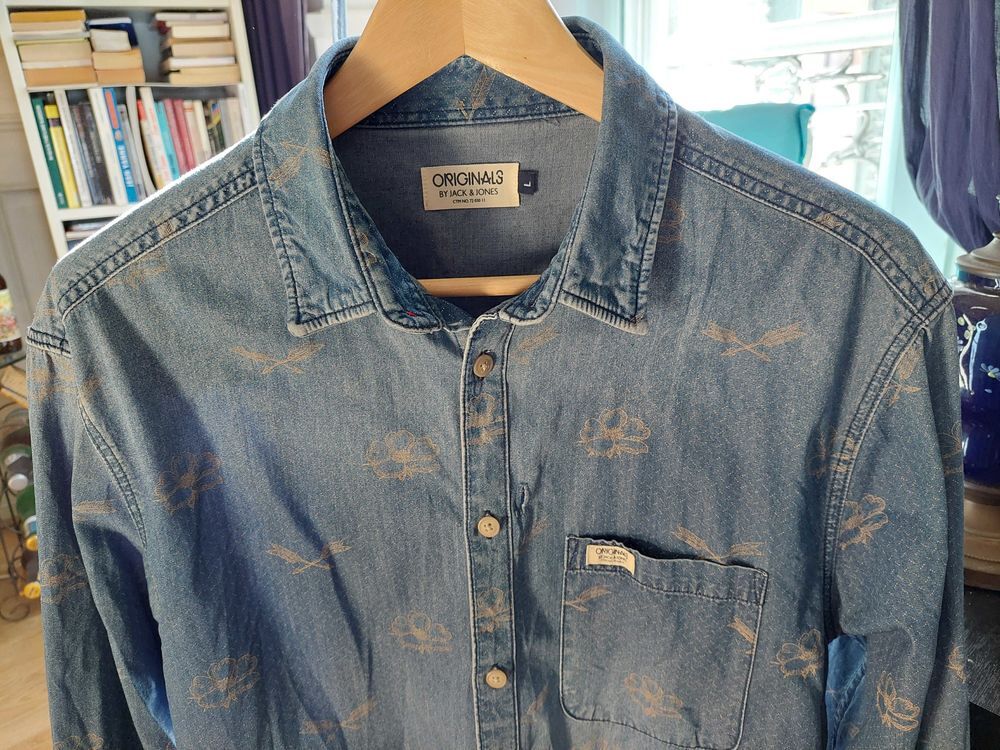 Chemise en jeans fantaisie L Vêtements