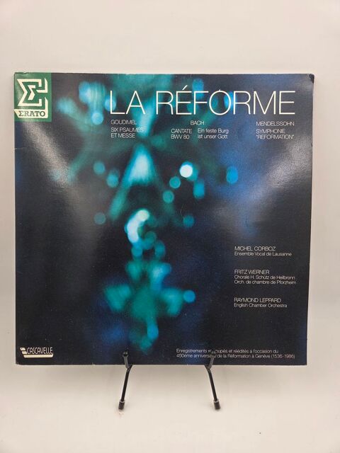 Vinyle 33 tours La R�forme : Goudimel, Bach, Mendelssohn  5 Vulbens (74)