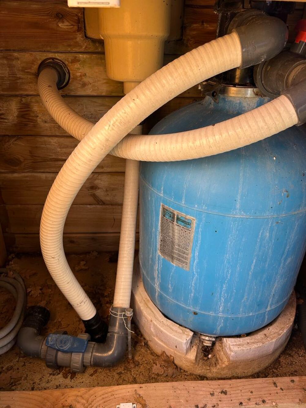 piscine en bois-hors sol avec terrasse Jardin