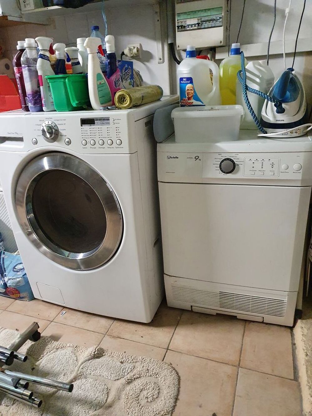 C&egrave;de lave linge et s&egrave;che linge
Electroménager