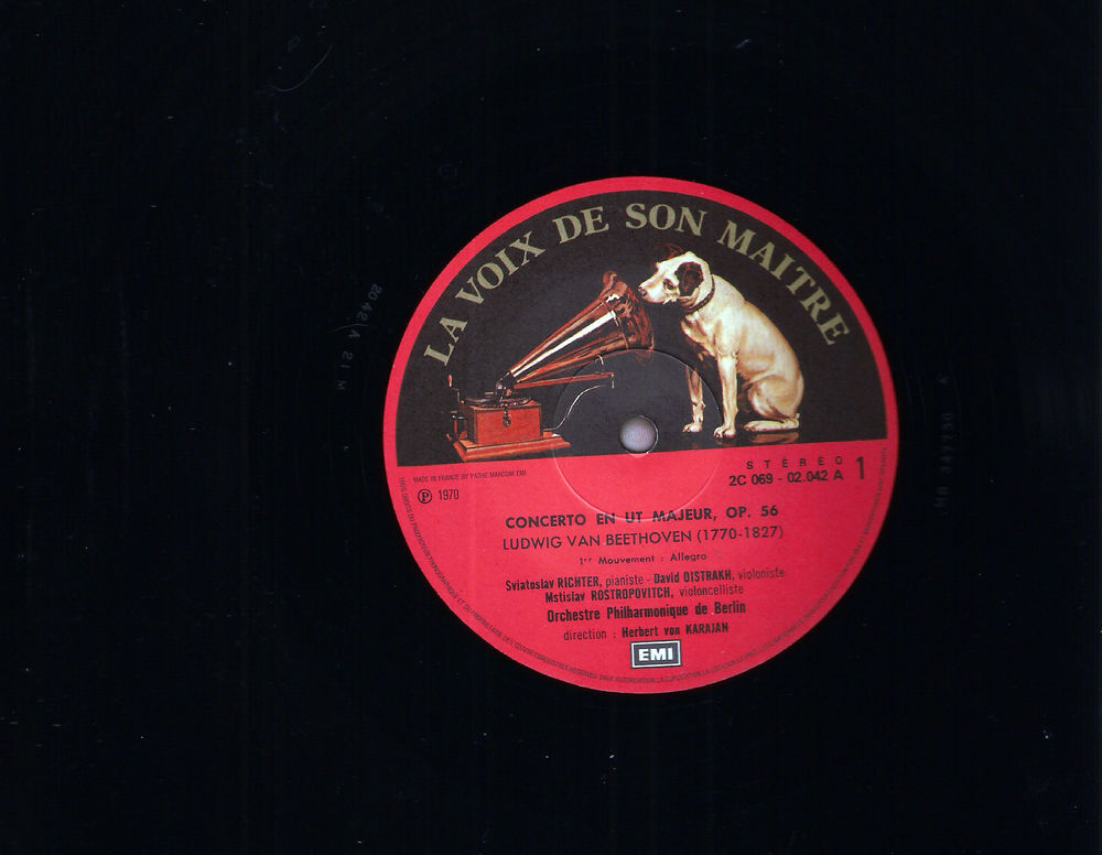 Beethoven Triple Concerto en ut maj Karajan / Rostropovitch CD et vinyles