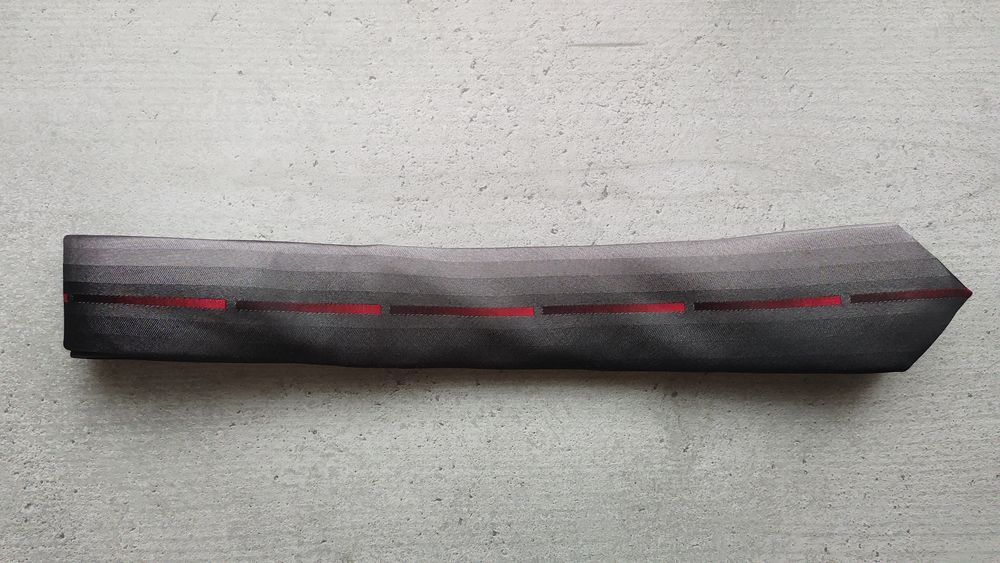 Cravate Armand Thiery ??Studio'' 100% Soie - Gris Anthracite Vêtements