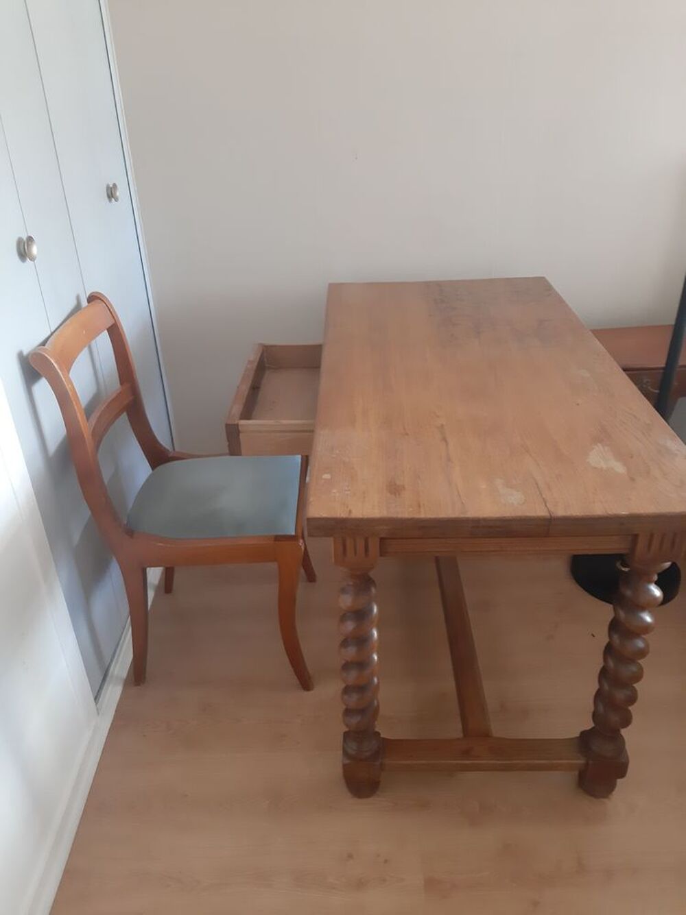 Bureau de ch&ecirc;ne clair Meubles