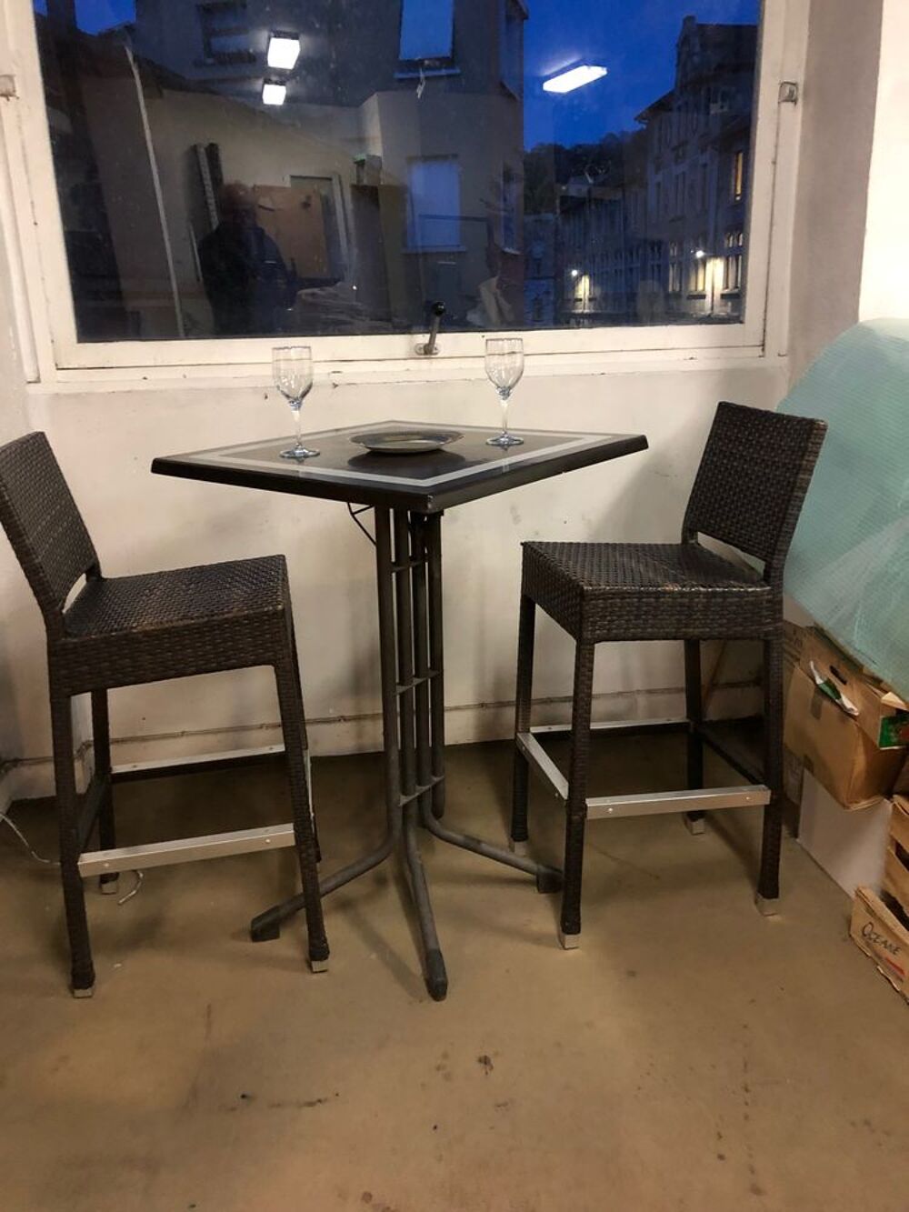Table Bar 70 70 ht 102 mange debout Hauteur bar 102 Meubles