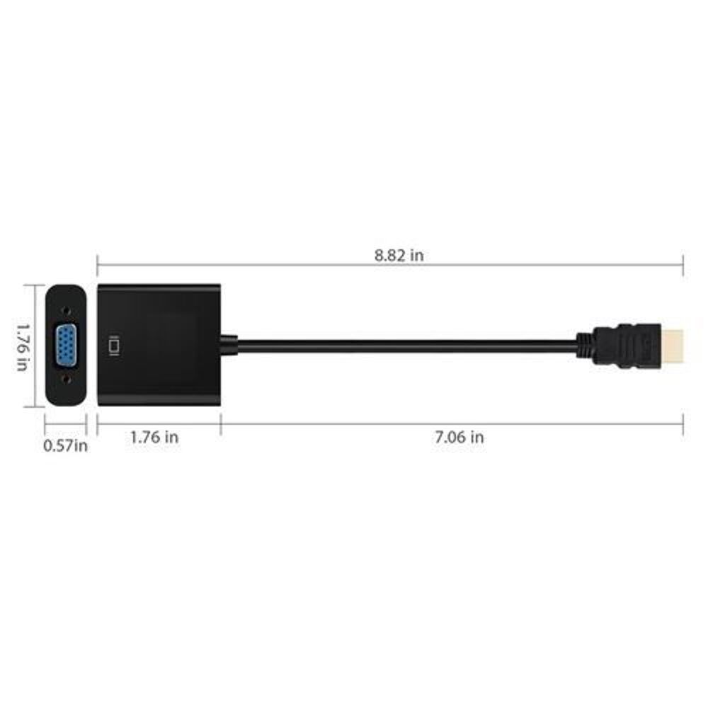 Convertisseur de C&acirc;ble d'Alimentation Audio HDMI vers VGA Photos/Video/TV