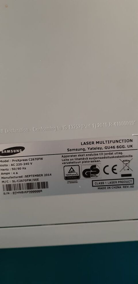 IMPRIMANTE SAMSUNG WIFI 0 Saint-Victoret (13)