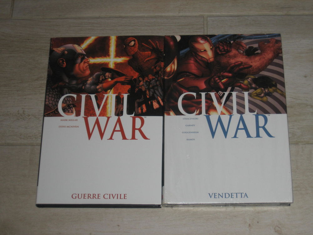 lot CIVIL WAR 1+2 MARVEL DELUXE PANINI en fran&ccedil;ais Livres et BD
