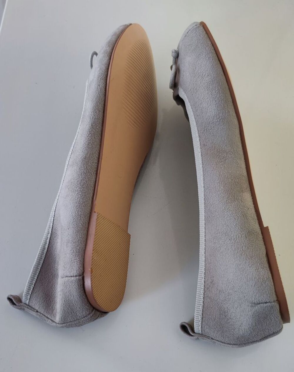 Ballerines souple, Gris perle, Neuves Chaussures