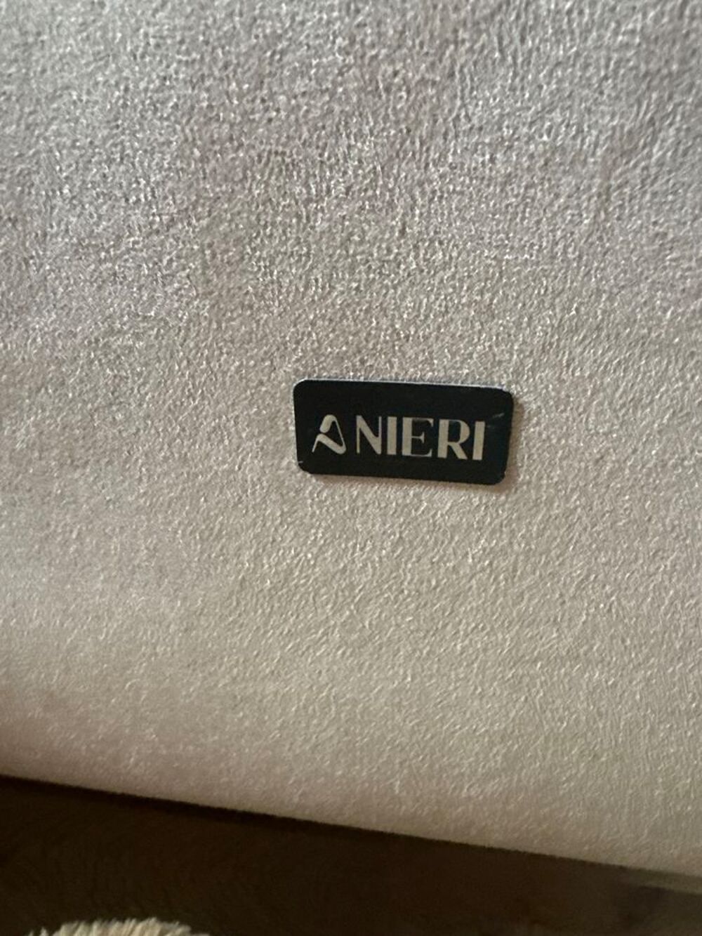 Lot de 2 canap&eacute;s cuir NIERI design italien gris clair Meubles