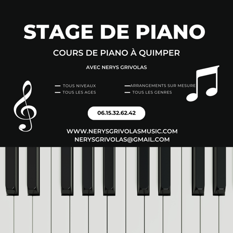 Cours de piano & stages de piano sur Quimper, Nerys Grivolas 0 29000 Quimper