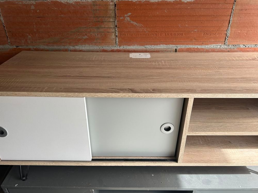 Meuble Tv beige blanc Meubles