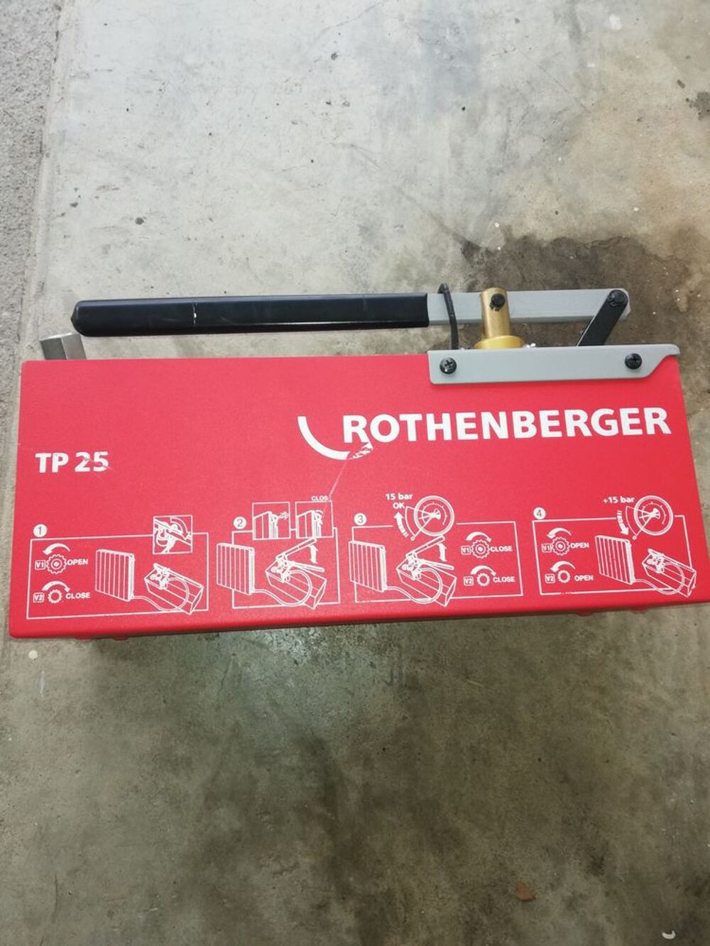 Pompe d'&eacute;preuve manuelle 5 l TP25 ROTHENBERGER
Bricolage