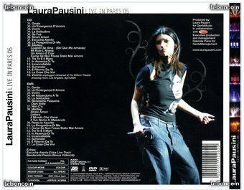 coffret cd +dvd Laura Pausini? Live In Paris 05 CD et vinyles