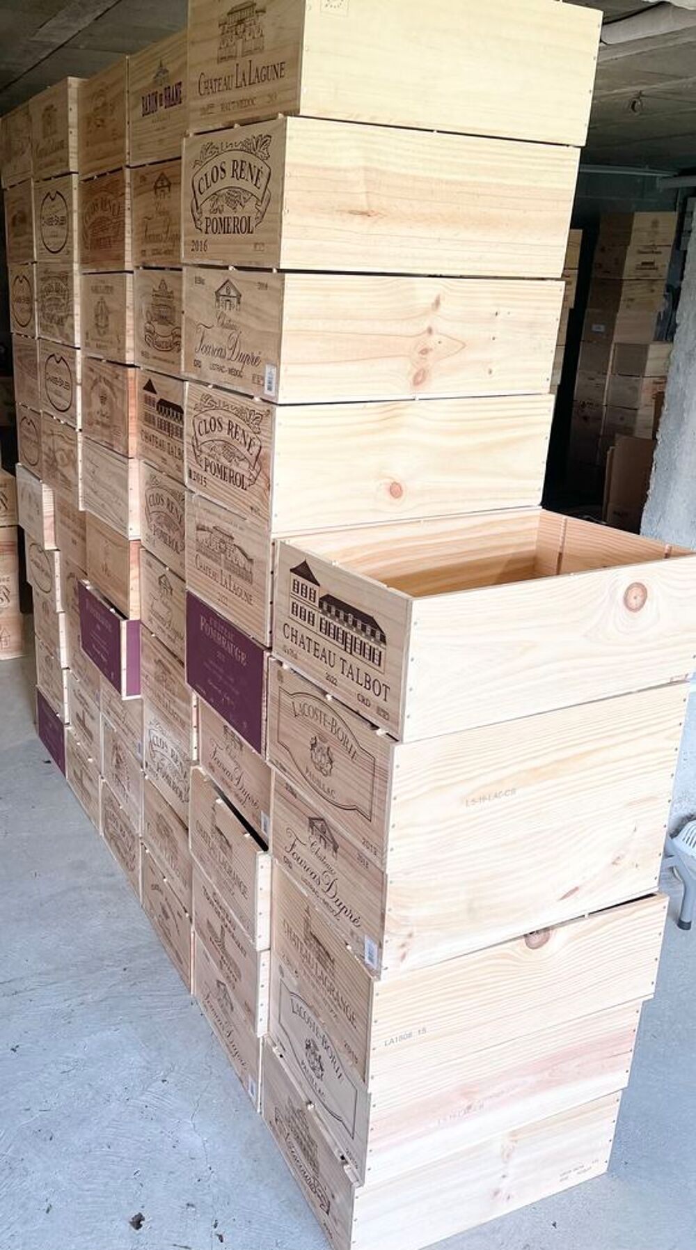 Caisses de vin sans couvercle ~ format 6 et 12 bouteilles Décoration