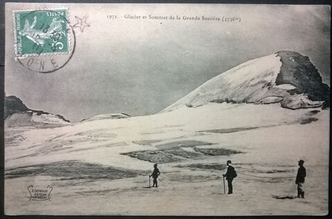 Timbres-CPA-carte postale- Glacier et Sommet de la Grande Sa 3 Lyon 5 (69)