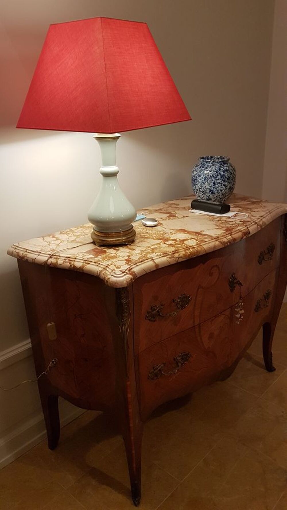COMMODE 2 TIROIRS STYLE LOUIS XV Meubles