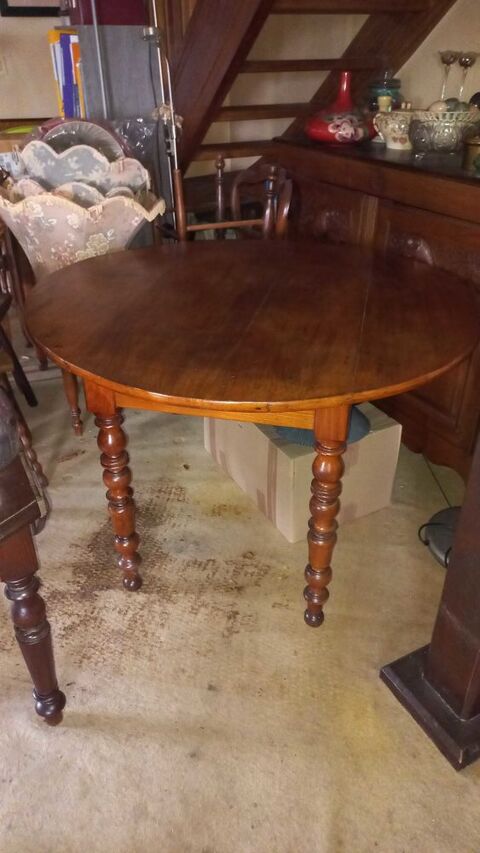 table à   manger ronde en merisier 120 Caen (14)