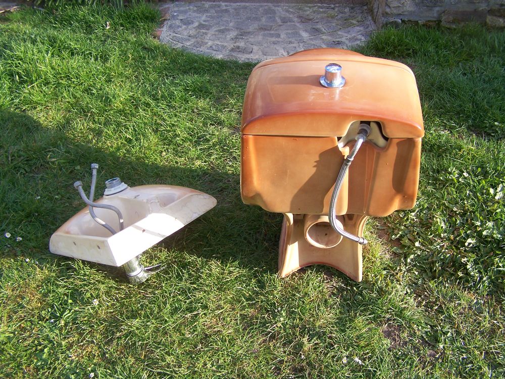 W c plus lave main d'angle Bricolage