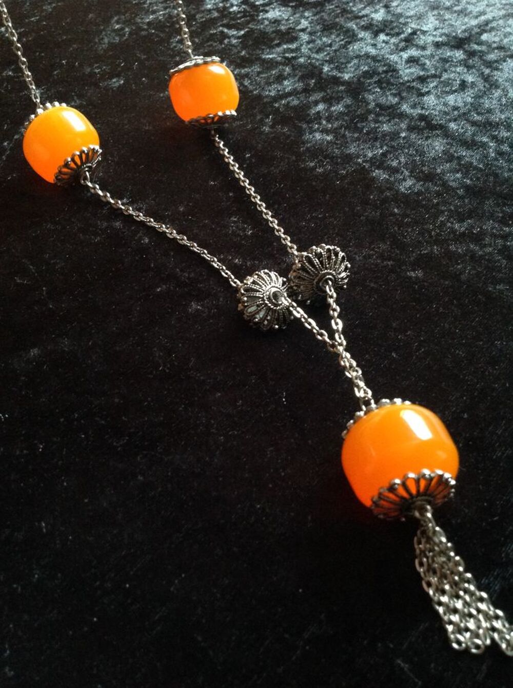 COLLIER SAUTOIR ETHNIQ. ANCIEN EN BAK&Eacute;LITE H 56cm
Bijoux et montres