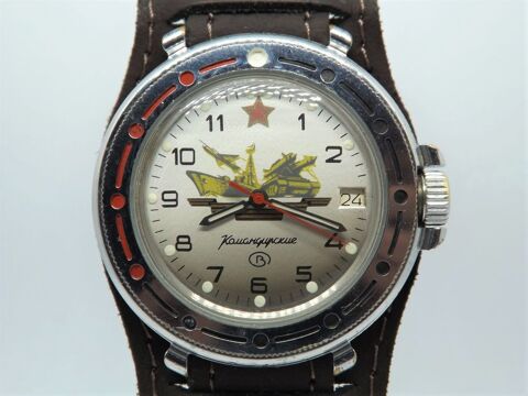 Montre sovitique Vostok Komandirskie rare boitier et rond 99 Larroque (31)