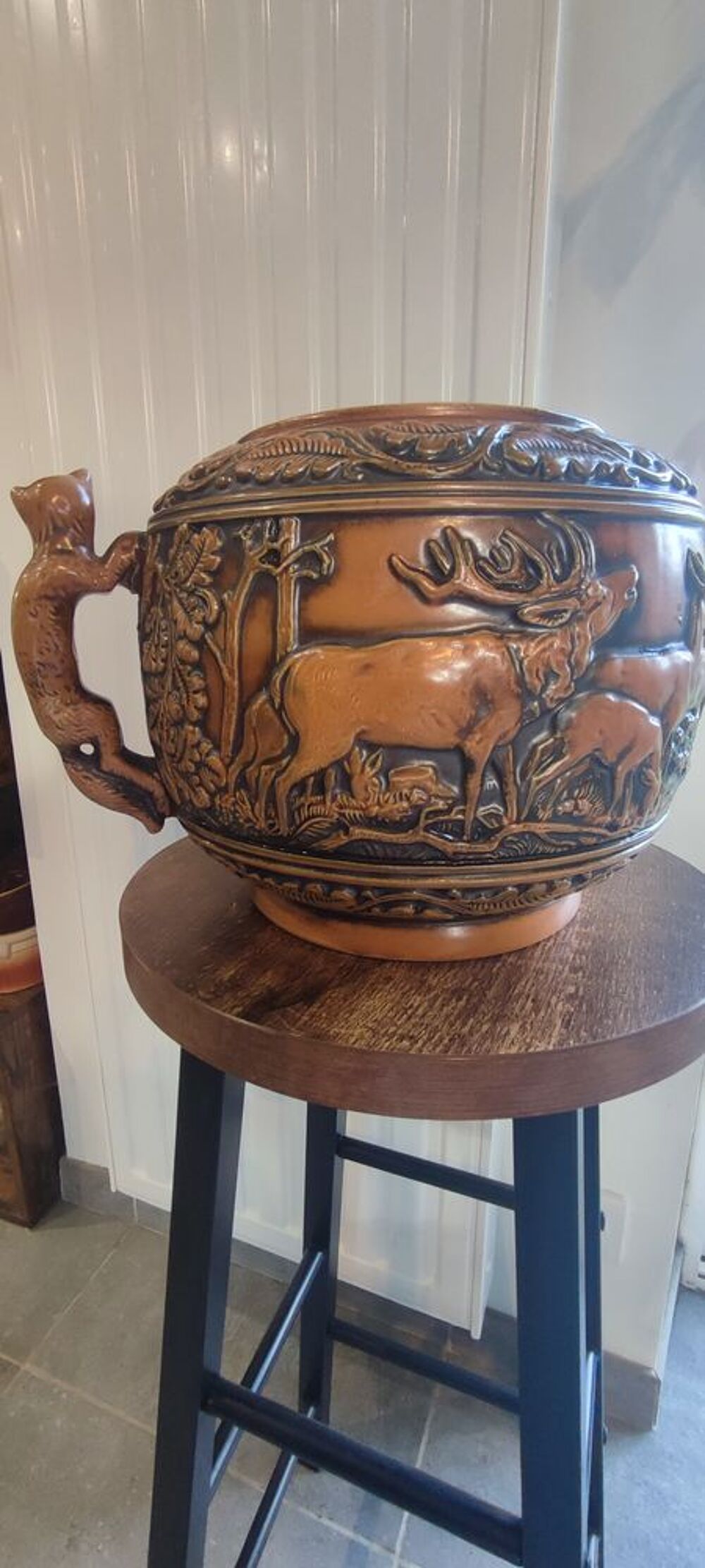Gr&egrave;s ancien West Germ Original Gerzit Gerz Sc&egrave;ne de chasse 